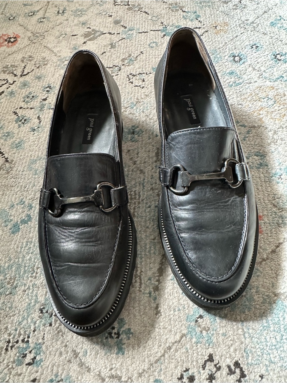Paul Green Black Leather loafers